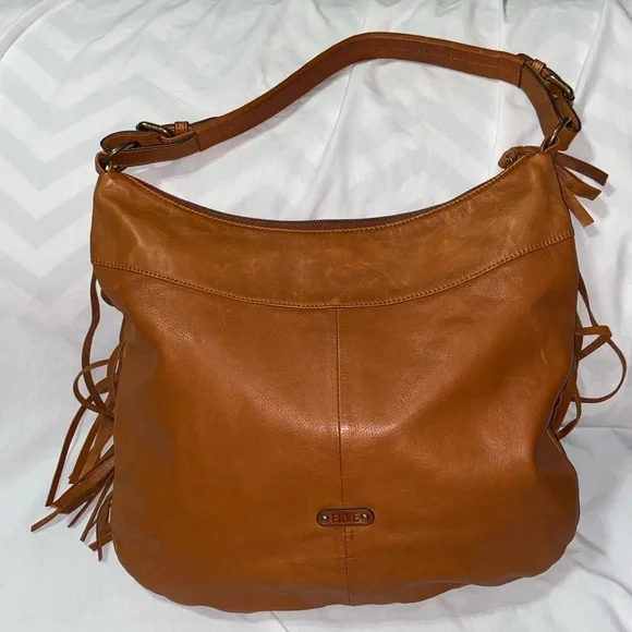 Like new Frye Whiskey Heidi Fringe Hobo slouchy Bag - Picture 4 of 15